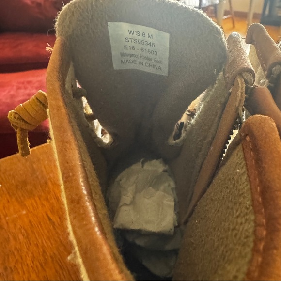 Sperry Womens Top-Sider Saltwater Rain Duck Boots Canvas Green Size 6M - Picture 4 of 11